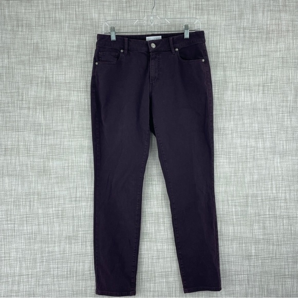 Loft Womens Size 8 purple pants 0773 - Picture 3 of 11